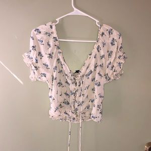 american eagle off the shoulder shirt